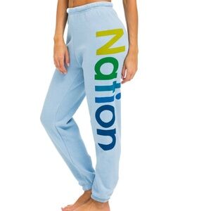 Aviator Nation Light Blue Sweatpants